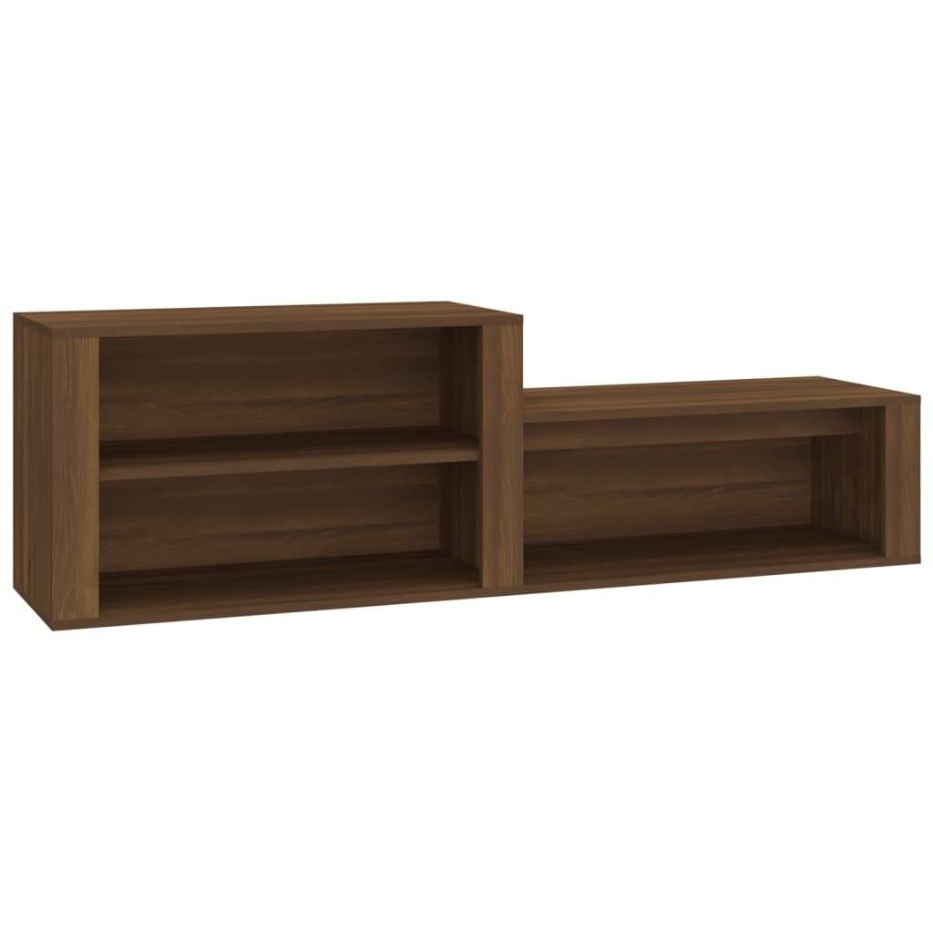 Schuhschrank Braun Eichen-Optik 150x35x45 cm Holzwerkstoff-1