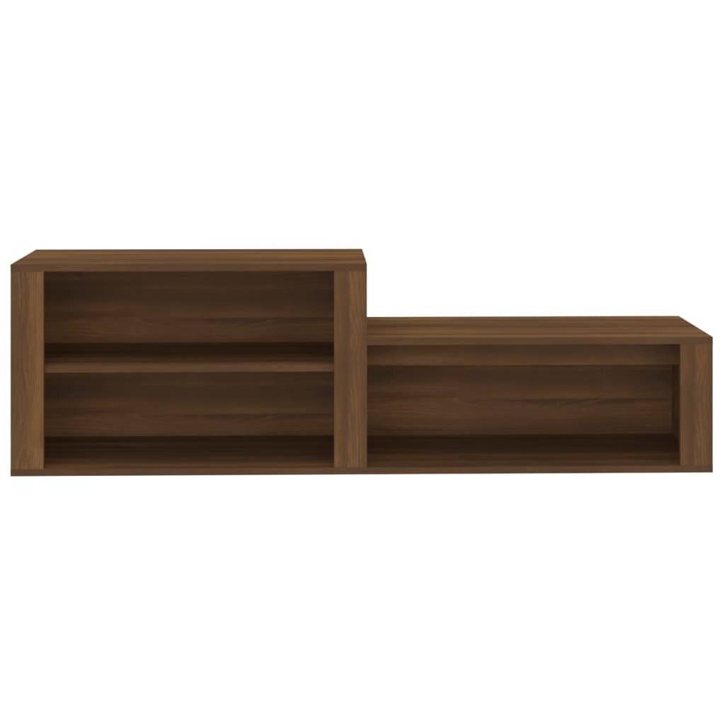 Schuhschrank Braun Eichen-Optik 150x35x45 cm Holzwerkstoff-4