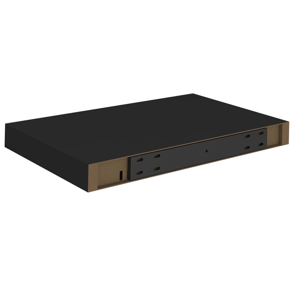 Schwebende Wandregale 4 Stk. Schwarz 40x23x3,8cm MDF-5