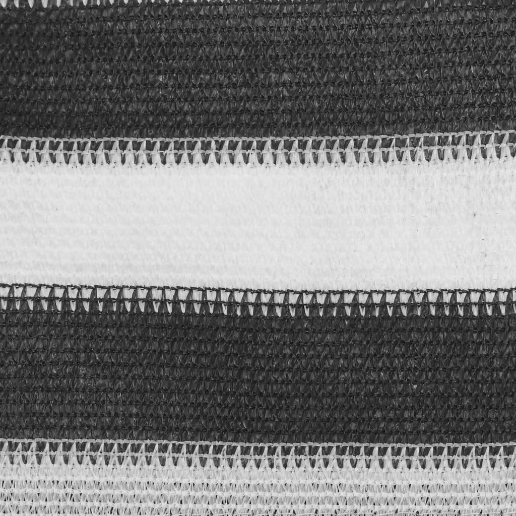Zeltteppich 200x300 cm Anthrazit und Weiß-1
