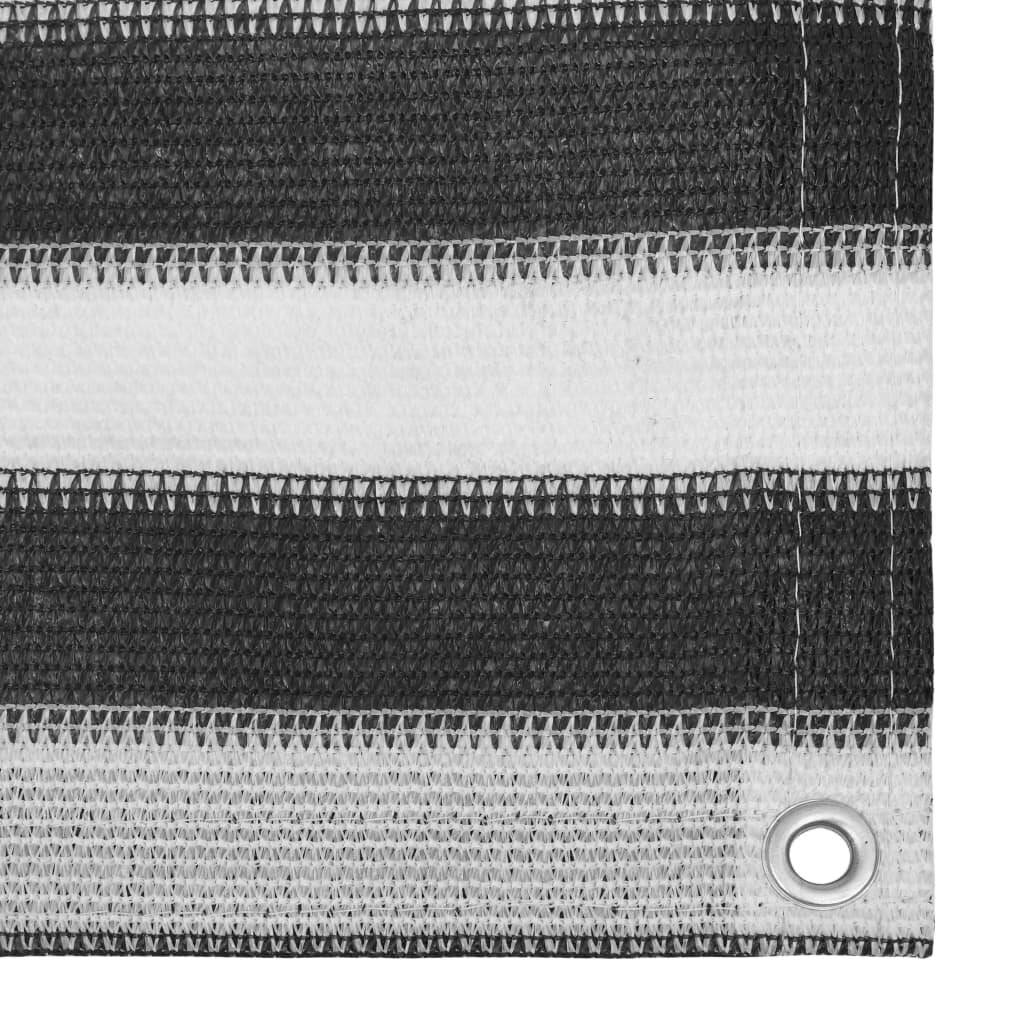 Zeltteppich 200x300 cm Anthrazit und Weiß-2