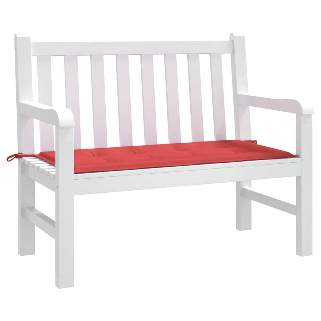 Gartenbank-Auflage Rot 100x50x3 cm Oxford-Gewebe-2