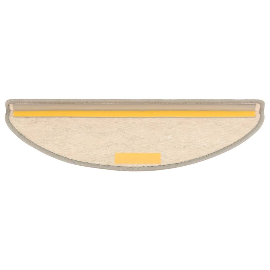 Treppenmatten Selbstklebend Sisal-Optik 15 Stk. 65x25 cm Beige-4