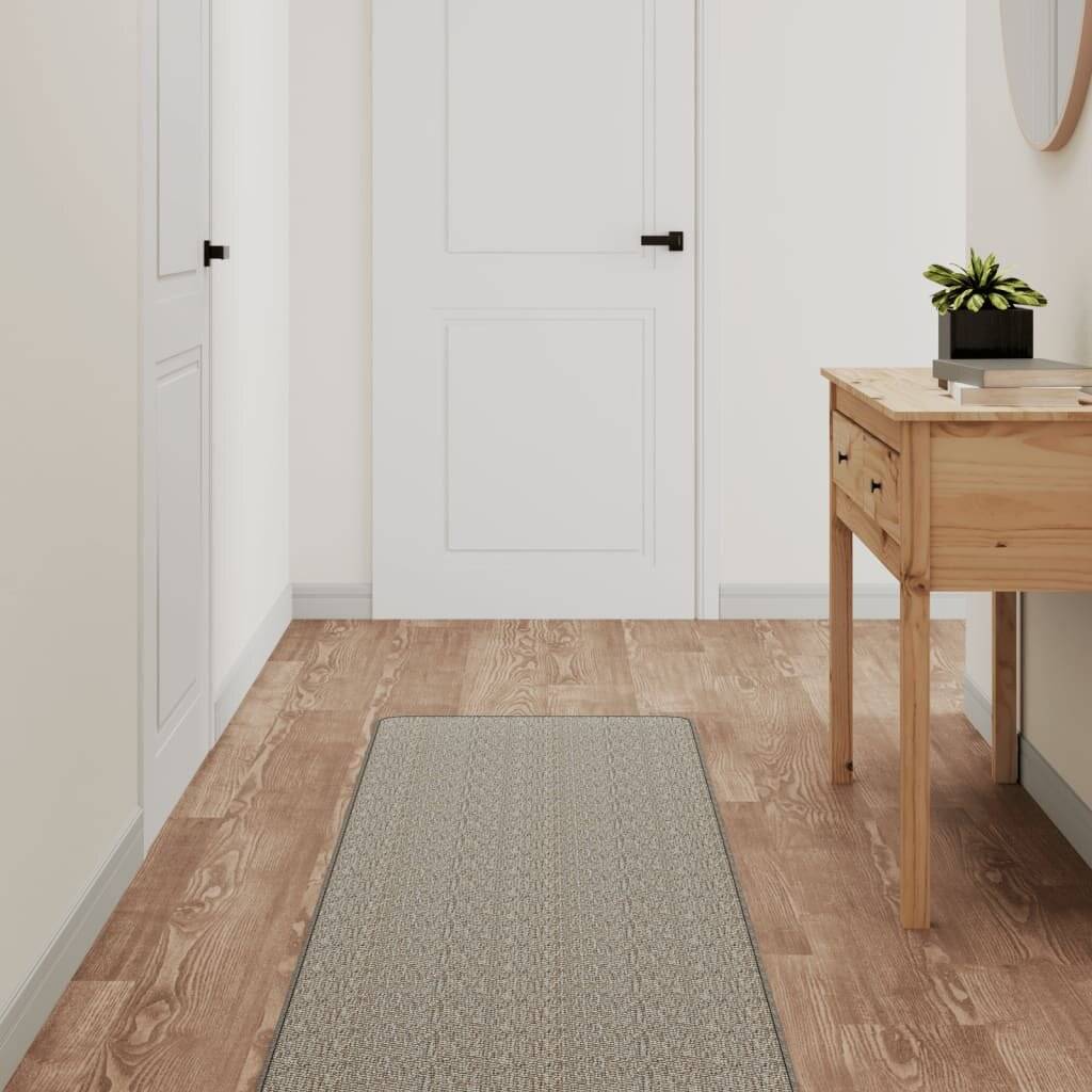 Teppichläufer Sisal-Optik Taupe 50x200 cm-0