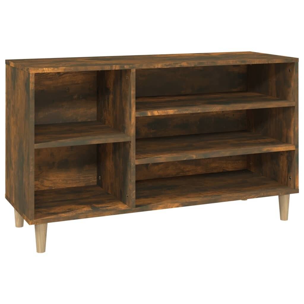Schuhregal Räuchereiche 102x36x60 cm Holzwerkstoff-1