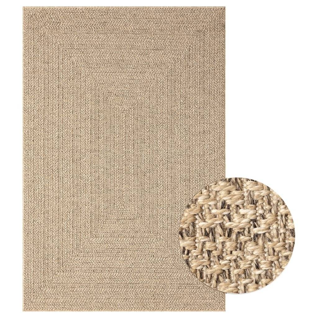 Teppich 120x170 cm Jute-Optik Innen und Außen-1