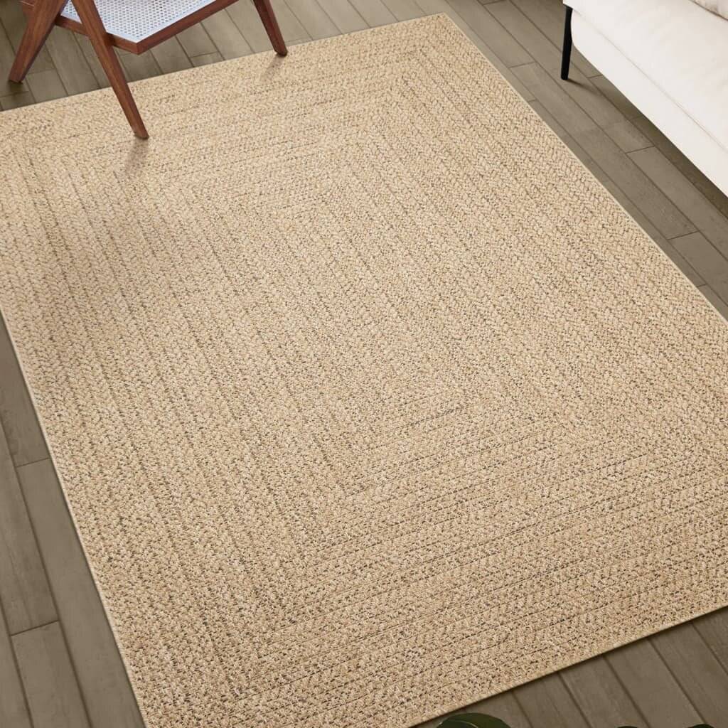 Teppich 120x170 cm Jute-Optik Innen und Außen-2