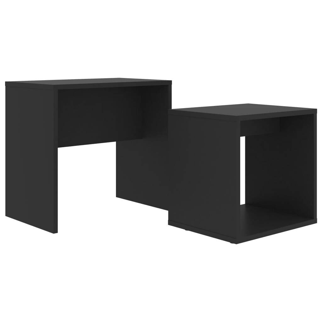 Couchtisch-Set Schwarz 48 x 30 x 45 cm Spanplatte-1