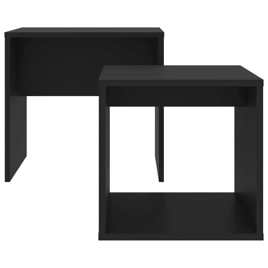 Couchtisch-Set Schwarz 48 x 30 x 45 cm Spanplatte-3