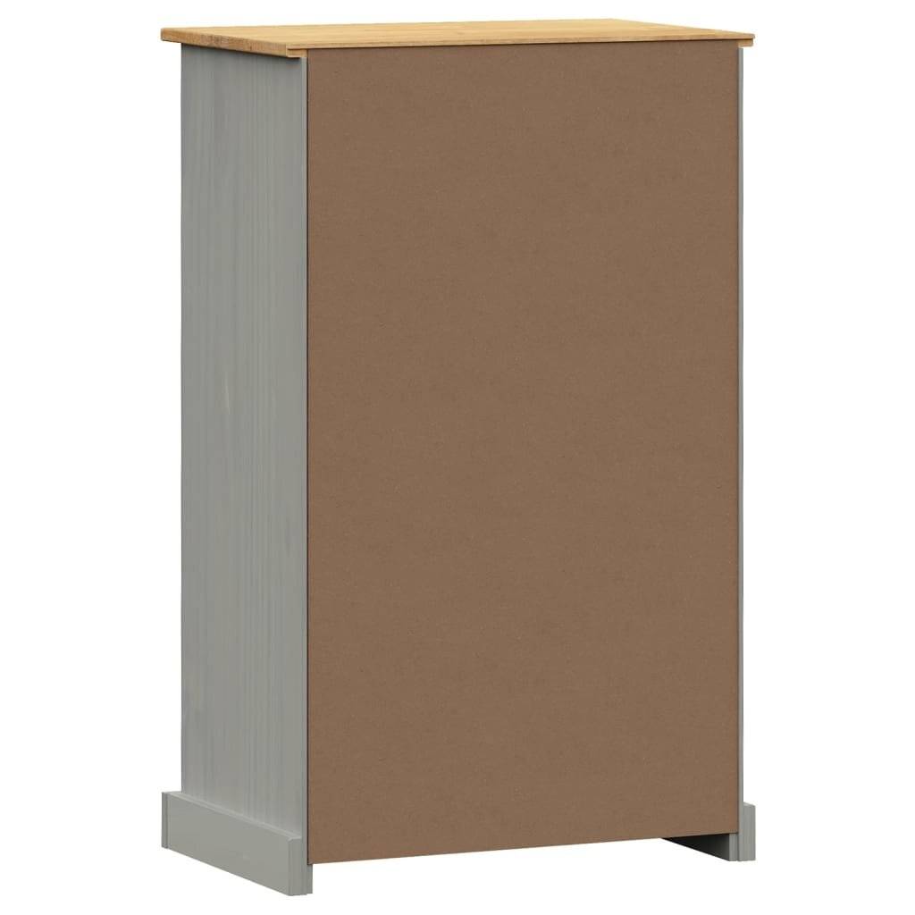 Schuhschrank VIGO 60x35x96 cm Grau Massivholz Kiefer-6