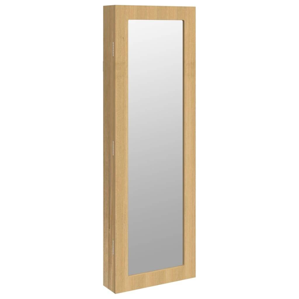 Schmuckschrank mit Spiegel Wandmontage 30x8,5x90 cm-1