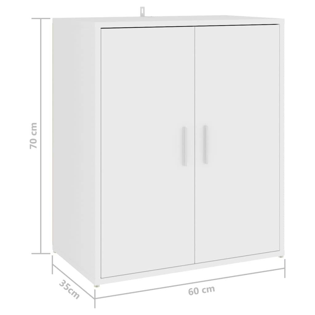 Symbolbild für Schuhschrank Weiß 60x35x70 cm Holzwerkstoff