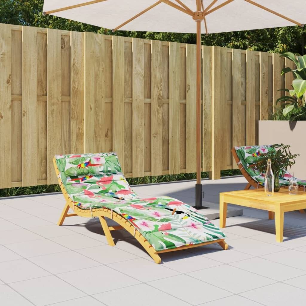 Sonnenliegen-Auflage Mehrfarbig 180x60x3 cm Oxford-Gewebe-0