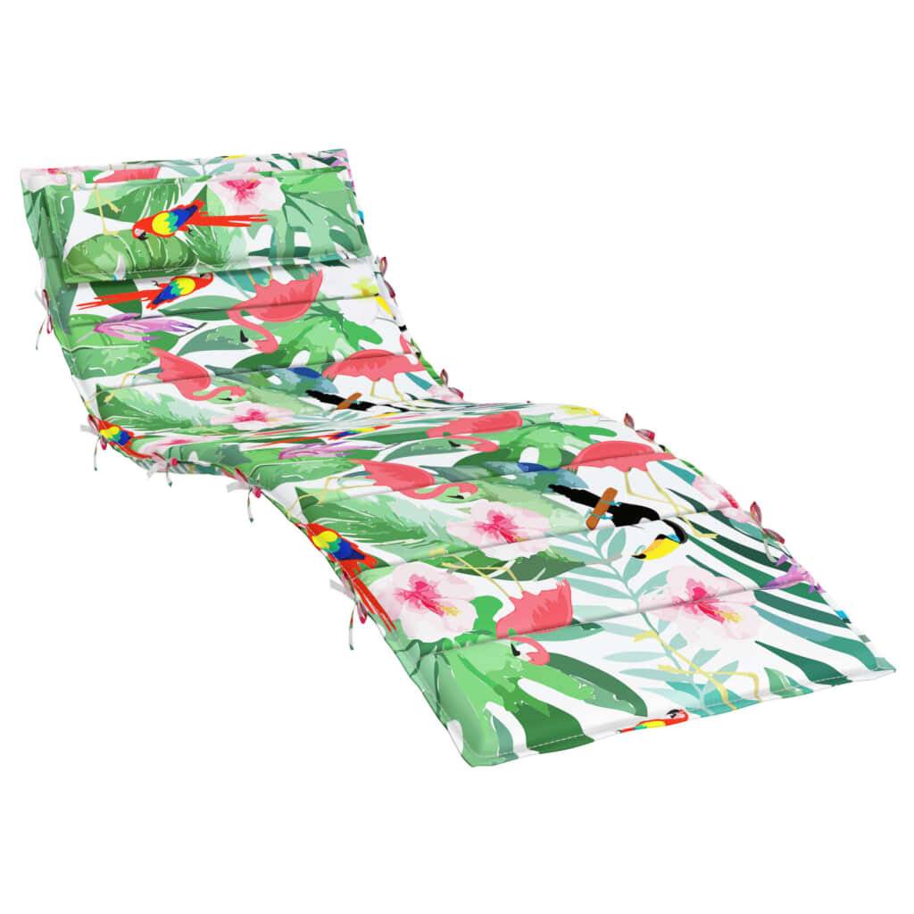 Sonnenliegen-Auflage Mehrfarbig 180x60x3 cm Oxford-Gewebe-1