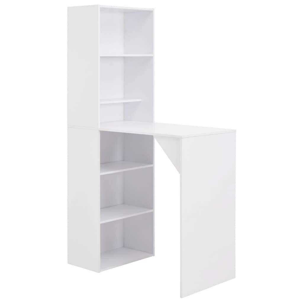 Bartisch mit Schrank Weiß 115 x 59 x 200 cm-0