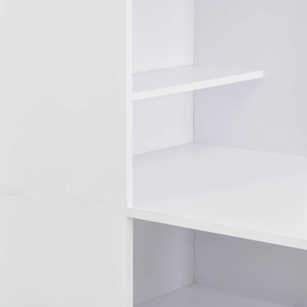 Bartisch mit Schrank Weiß 115 x 59 x 200 cm-1