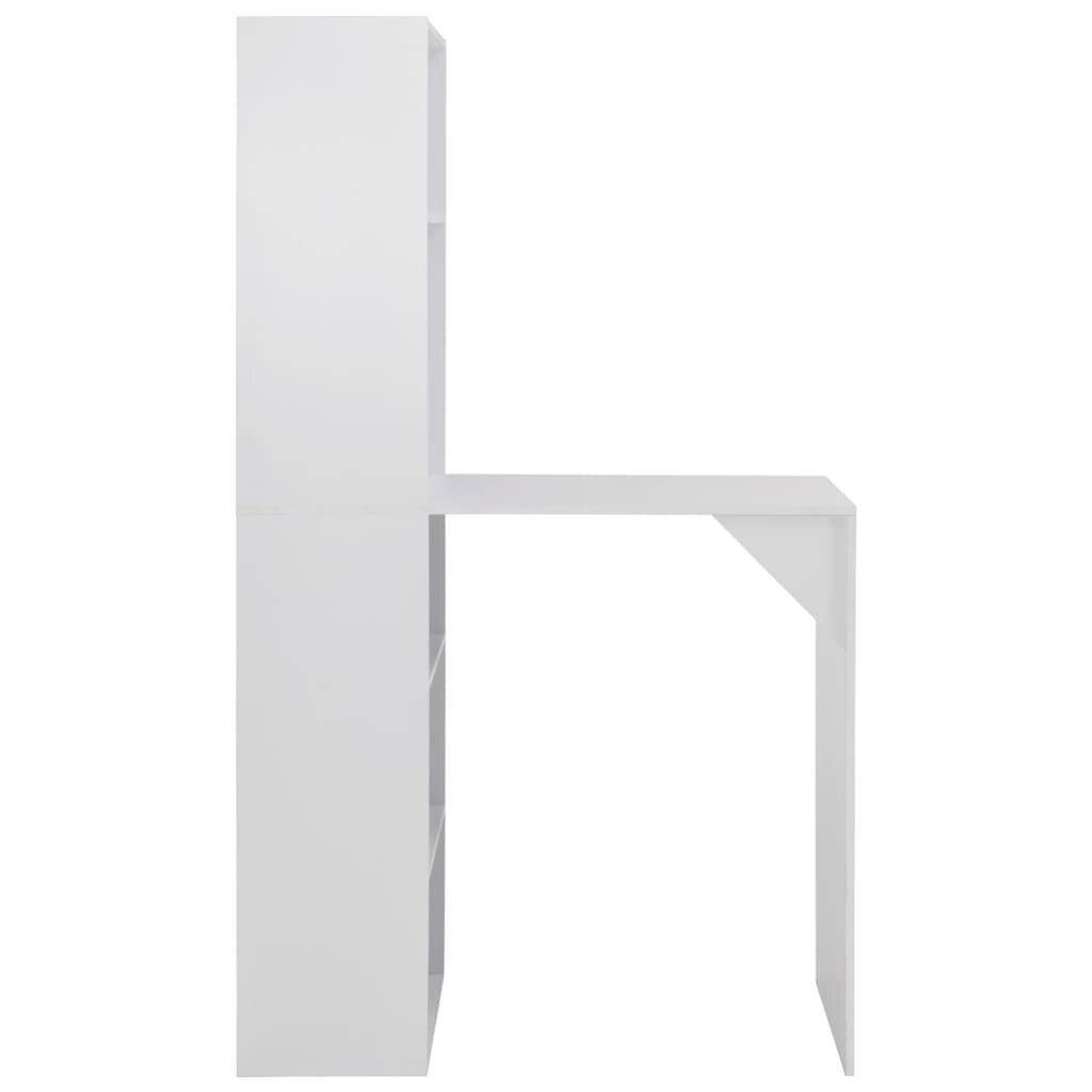 Bartisch mit Schrank Weiß 115 x 59 x 200 cm-2