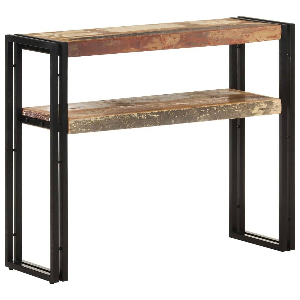 Konsolentisch 90x30x75 cm Altholz Massiv-6