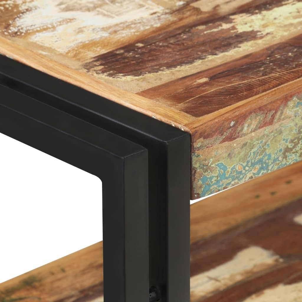 Konsolentisch 90x30x75 cm Altholz Massiv-3
