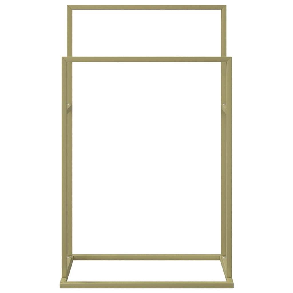Handtuchständer Gold 48x24x78,5 cm Eisen-2