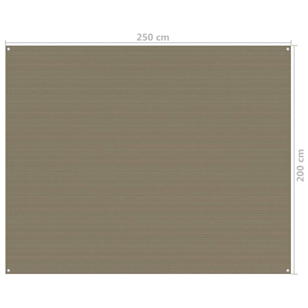 Zeltteppich 250x200 cm Taupe-3
