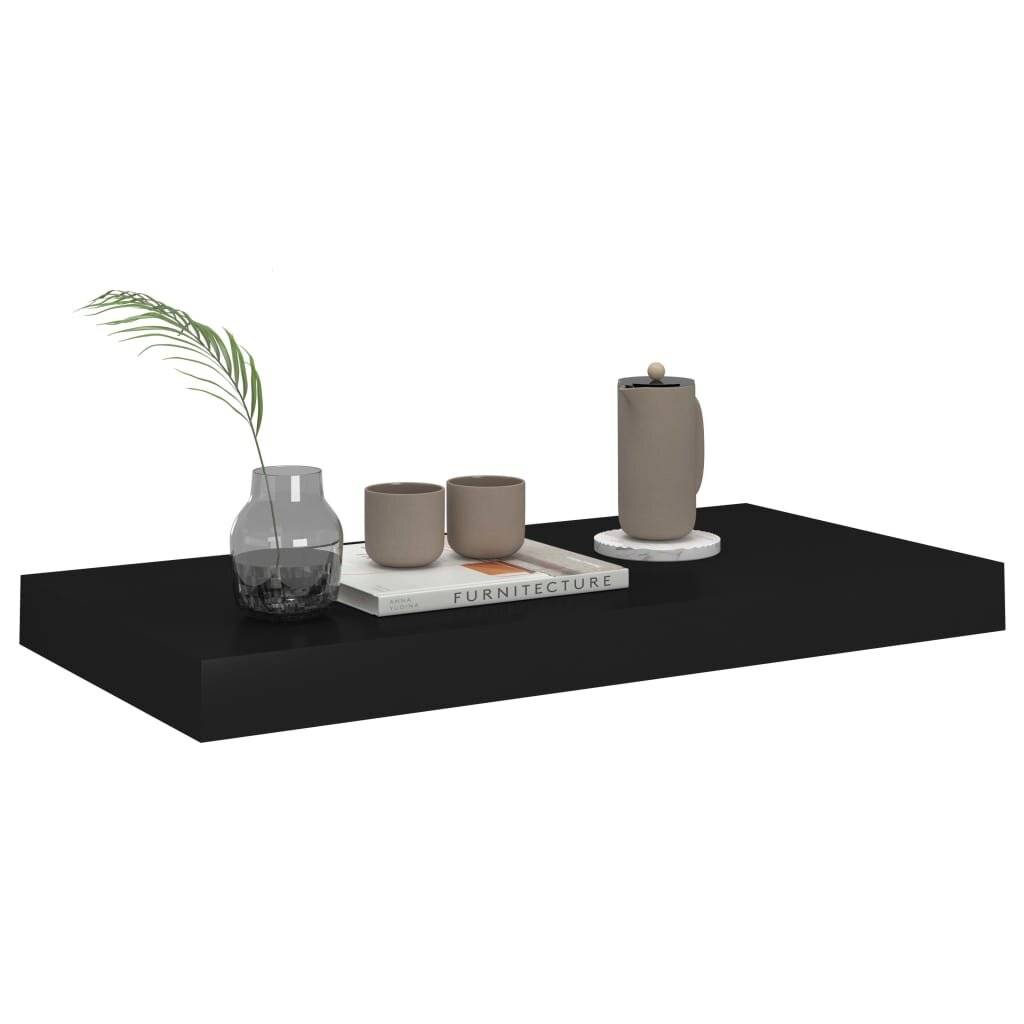 Schwebende Wandregale 2 Stk. Schwarz 50x23x3,8cm MDF-4