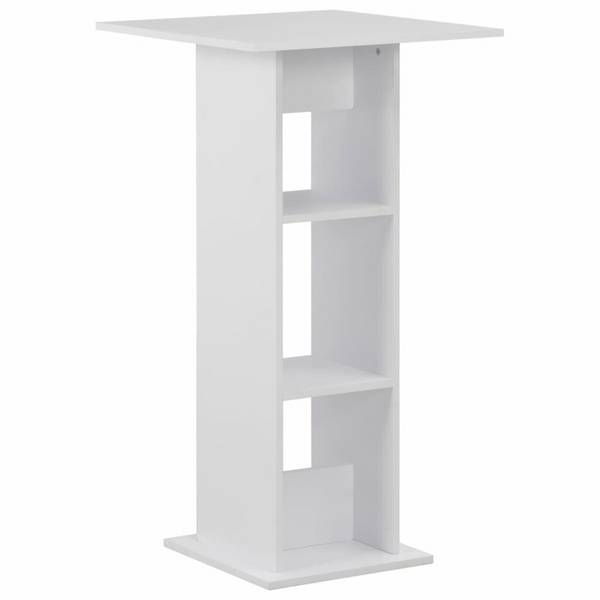 Bartisch Weiß 60 x 60 x 110 cm