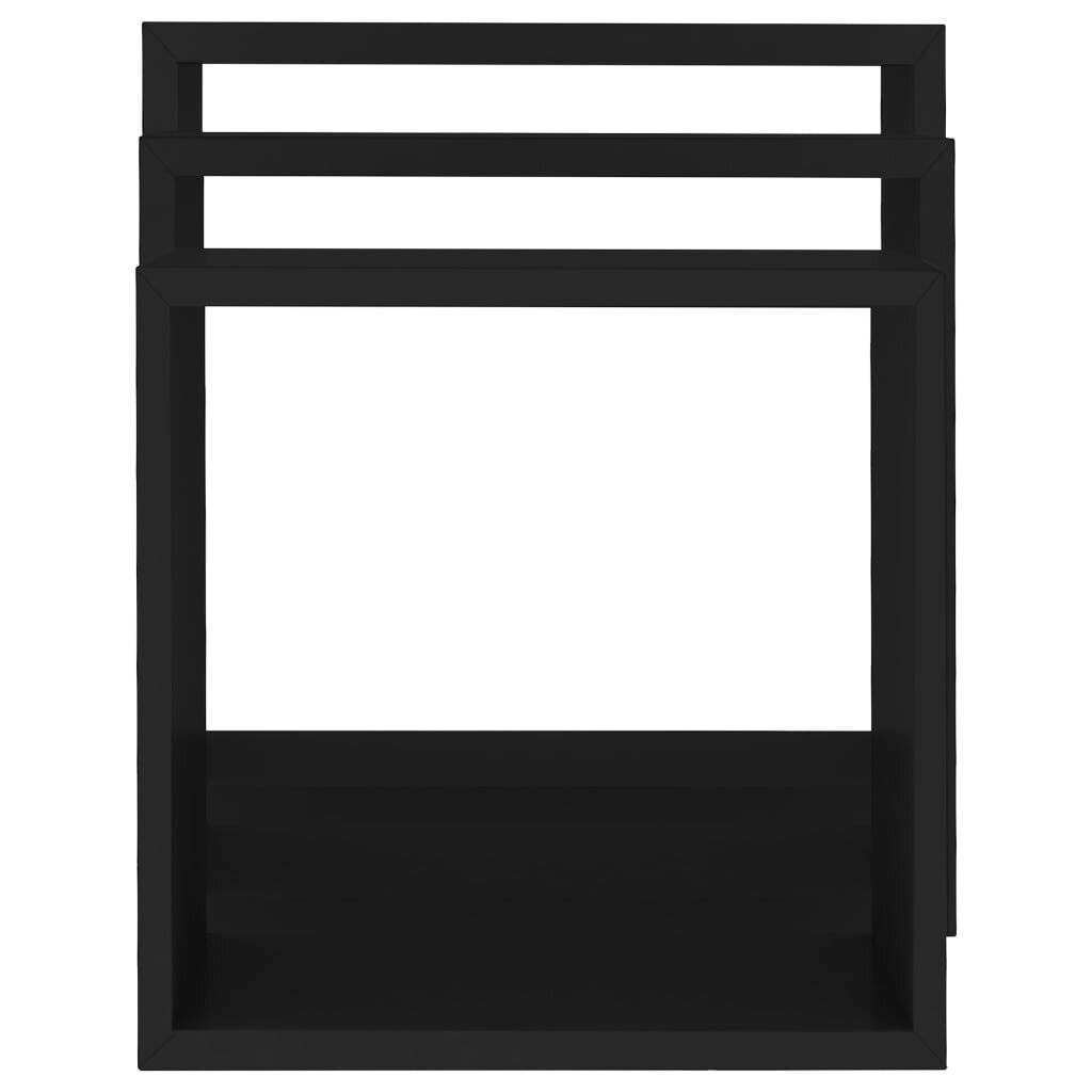 Würfelregale 3 Stk. Schwarz MDF-4