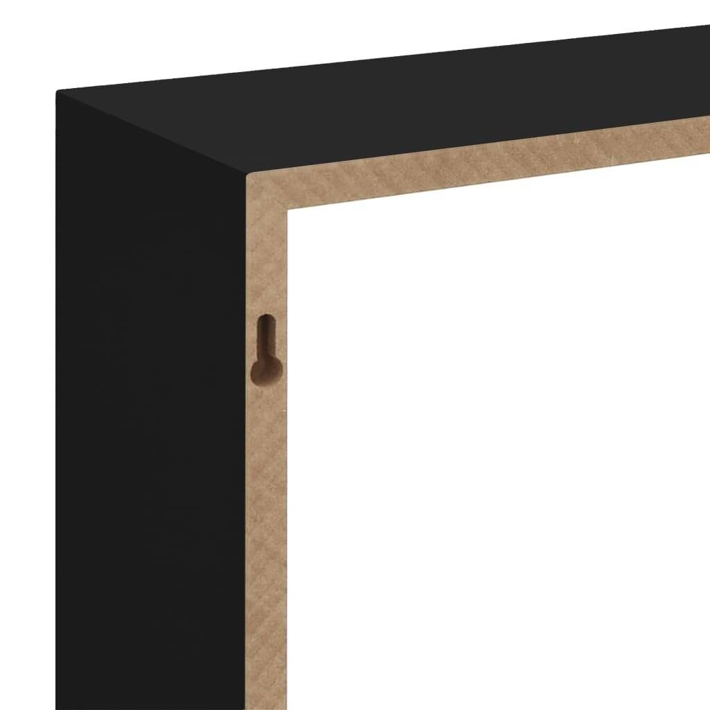 Symbolbild für Würfelregale 3 Stk. Schwarz MDF