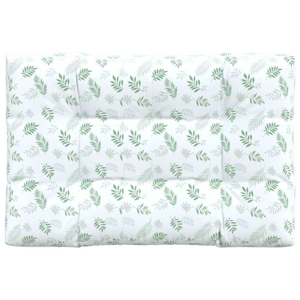 Palettenkissen Blattmuster 120x80x12 cm Stoff-1