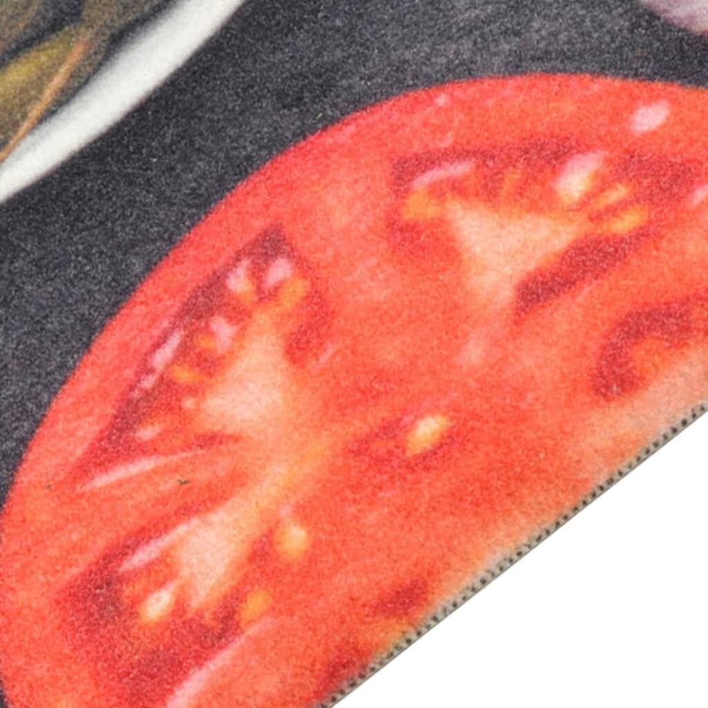Küchenteppich Waschbar Wein & Essen 45x150 cm Samt-2