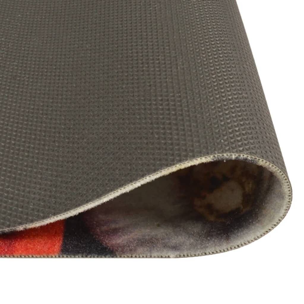 Küchenteppich Waschbar Wein & Essen 45x150 cm Samt-3