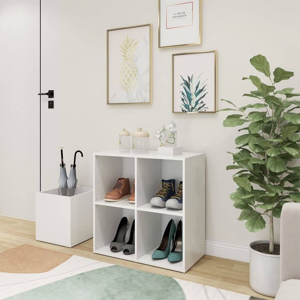 Flur-Schuhschrank Weiß 105x35,5x70 cm Holzwerkstoff-0