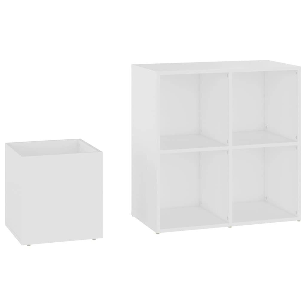 Flur-Schuhschrank Weiß 105x35,5x70 cm Holzwerkstoff-6