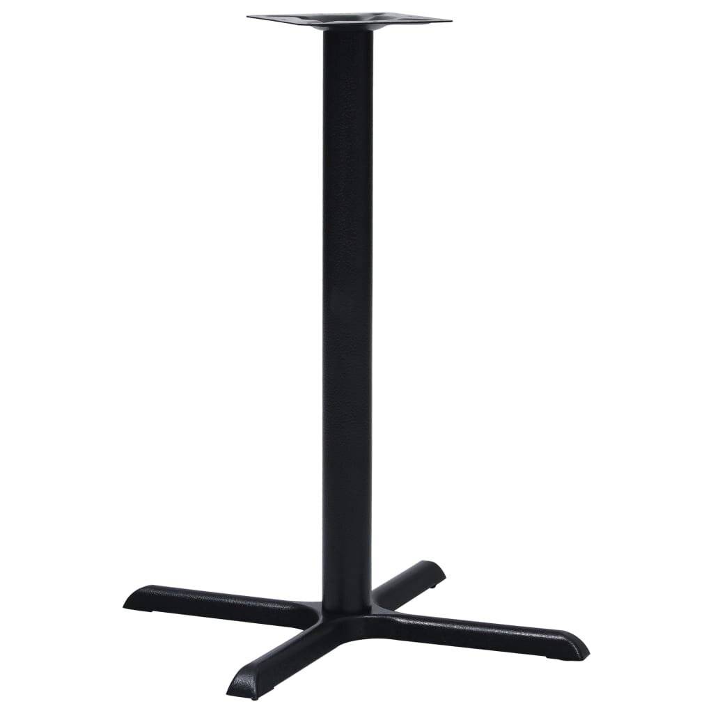 Bistrotisch-Gestell Schwarz 76x76x107 cm Gusseisen-0
