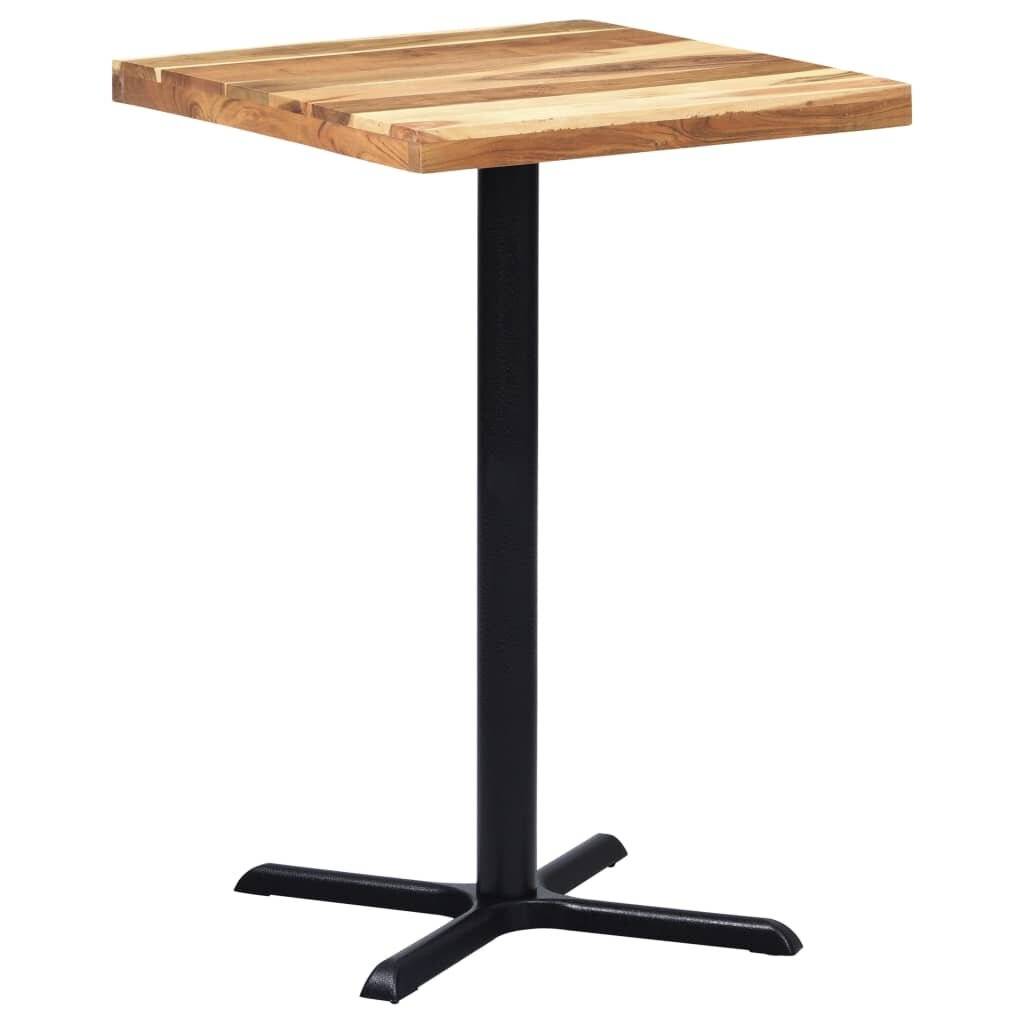 Bistrotisch-Gestell Schwarz 76x76x107 cm Gusseisen-2