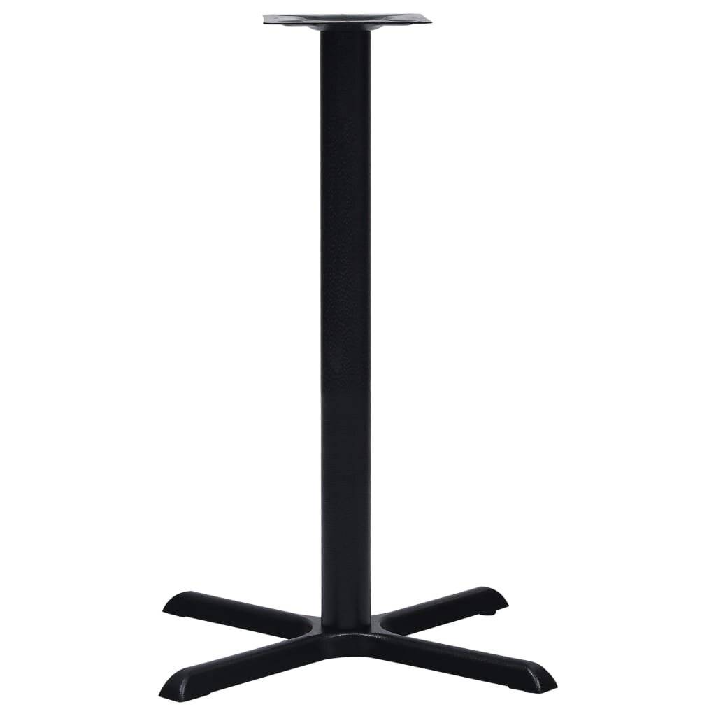 Bistrotisch-Gestell Schwarz 76x76x107 cm Gusseisen-3
