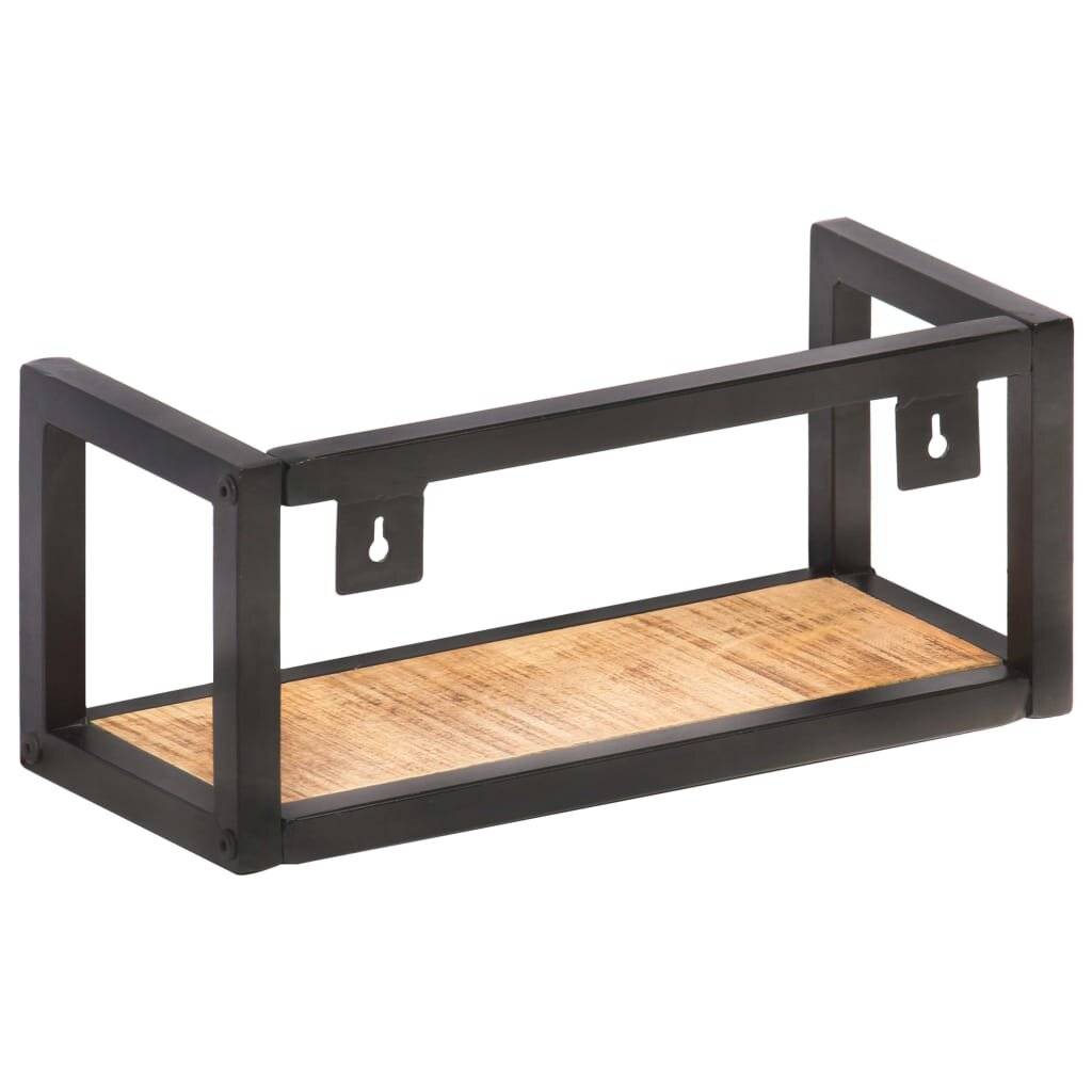 Wandregale 2 Stk. 40 cm Raues Mangoholz-3