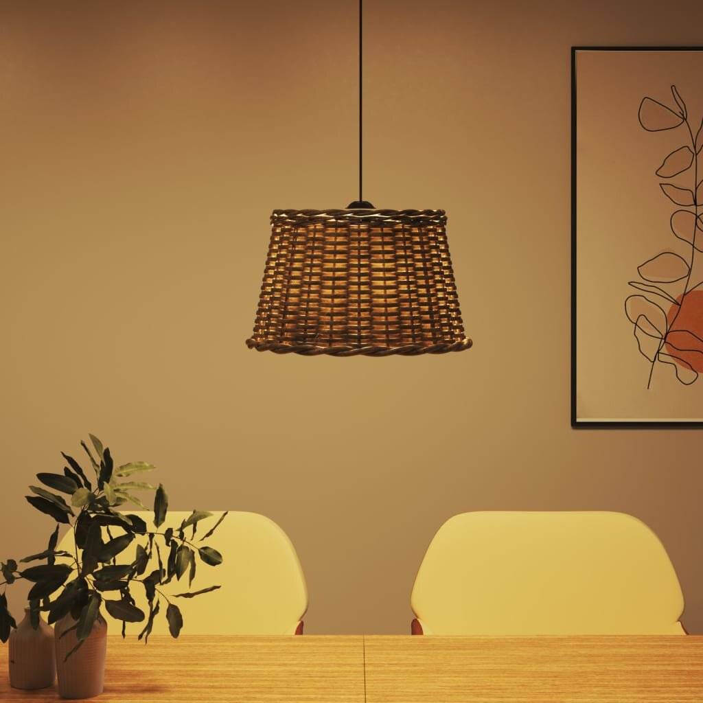 Lampenschirm Braun Ø45x28 cm Korbweide-2