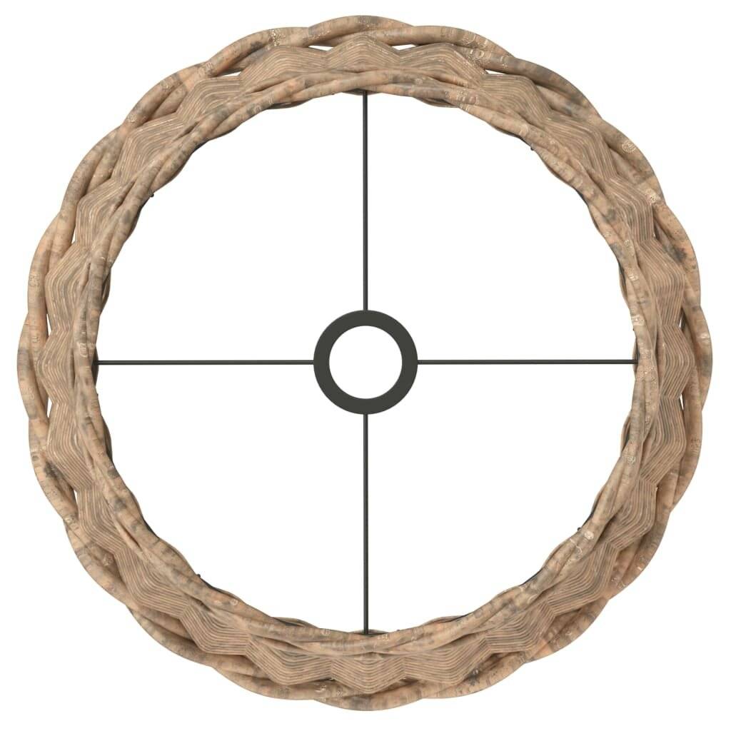 Lampenschirm Braun Ø45x28 cm Korbweide-4