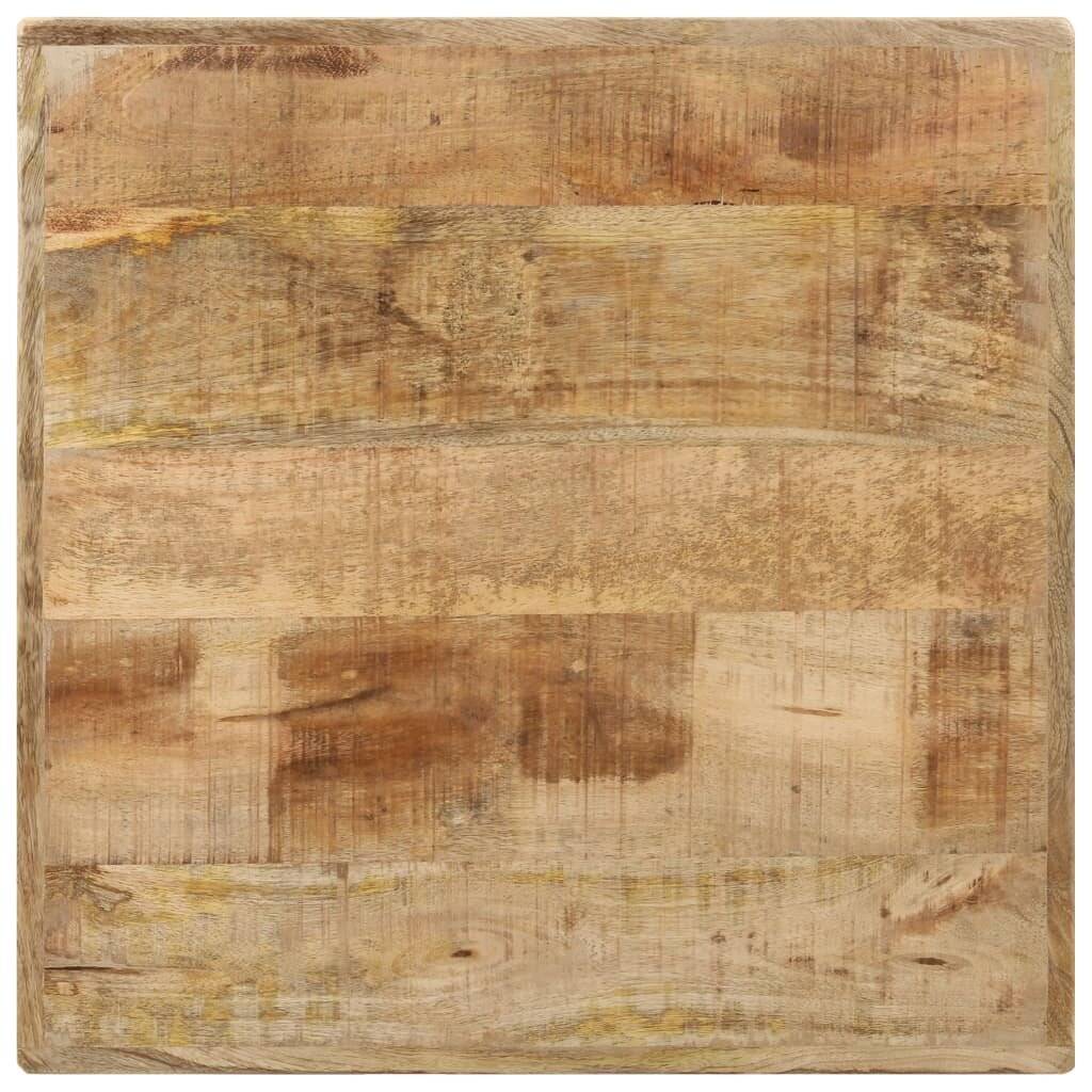 Bistrotisch 60x60x77 cm Raues Mangoholz-1
