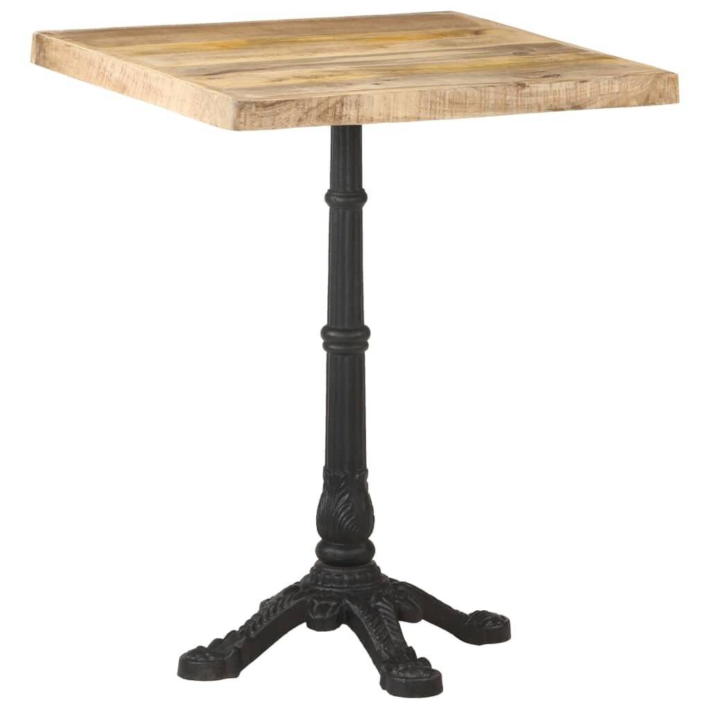 Symbolbild für Bistrotisch 60x60x77 cm Raues Mangoholz