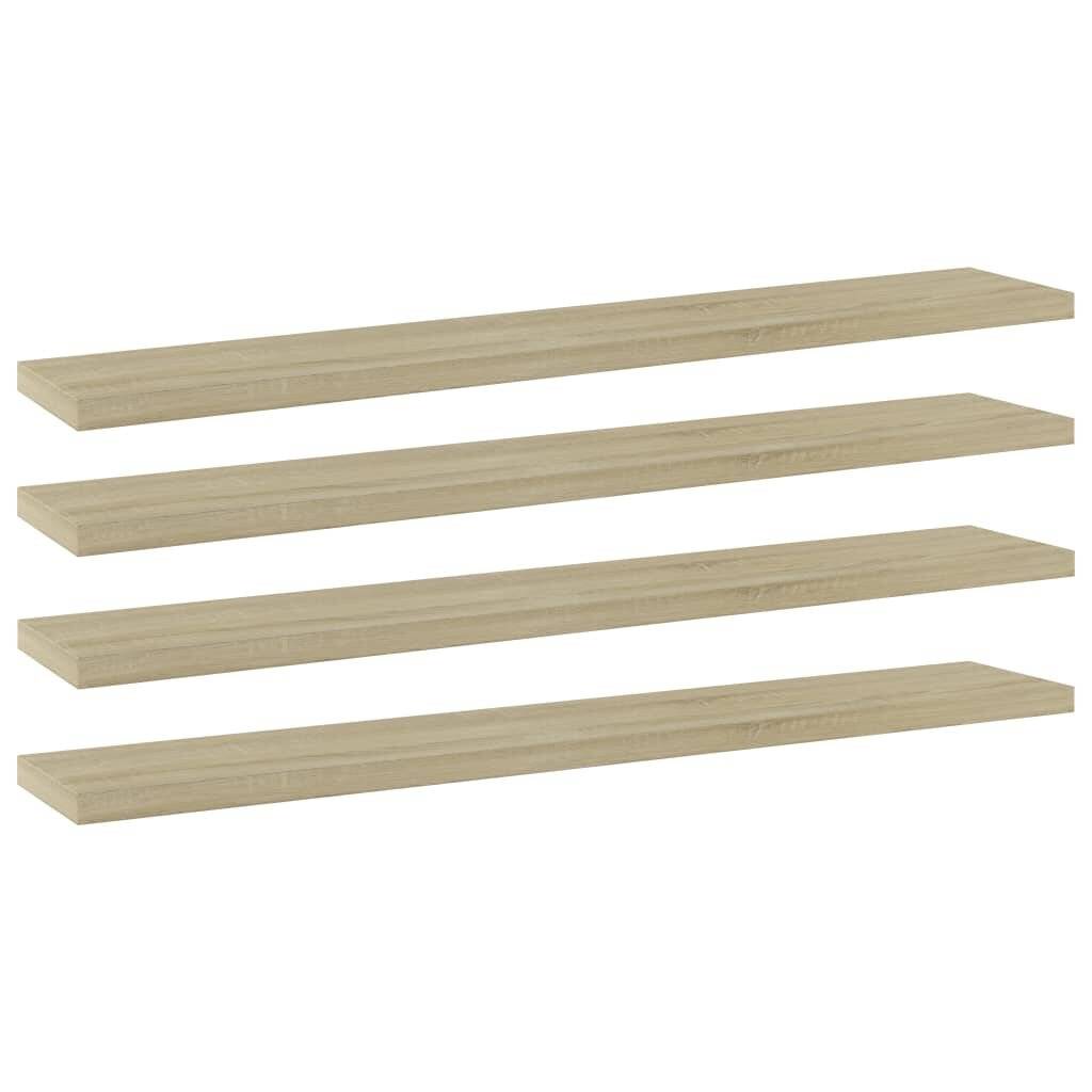 Bücherregal-Bretter 4 Stk. Sonoma-Eiche 60x10x1,5cm Spanplatte-0