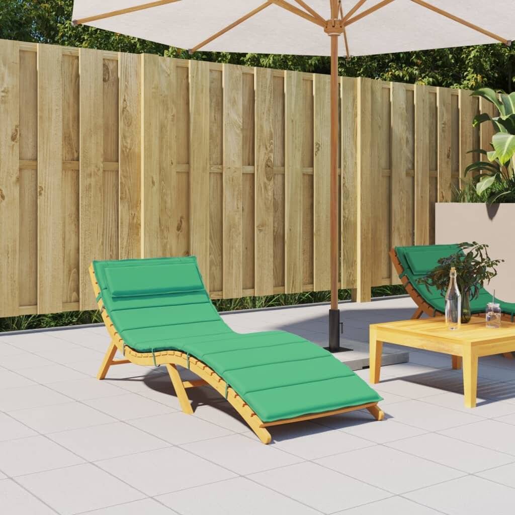 Sonnenliegen-Auflage Grün 180x60x3 cm Oxford-Gewebe-0