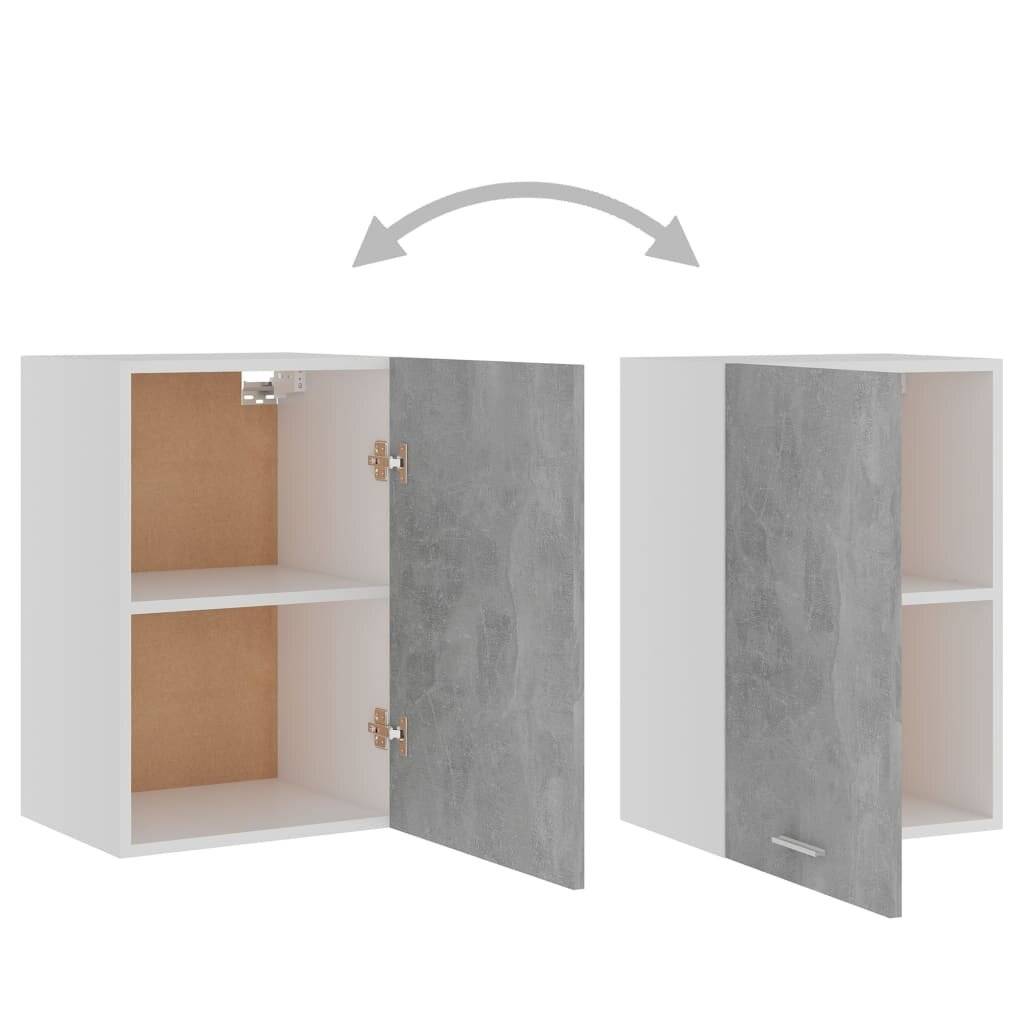 Hängeschrank Betongrau 39,5x31x60 cm Spanplatte-4