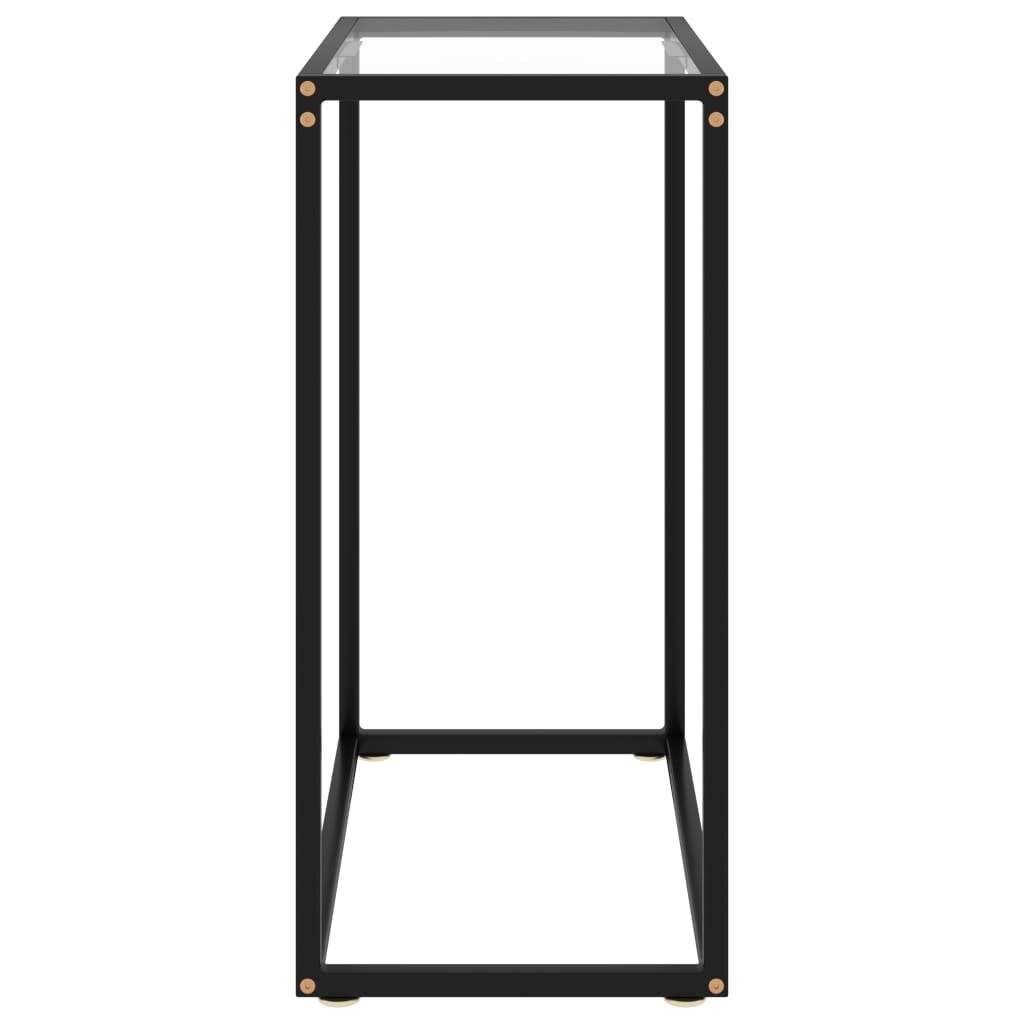 Konsolentisch Transparent 60x35x75 cm Hartglas-3