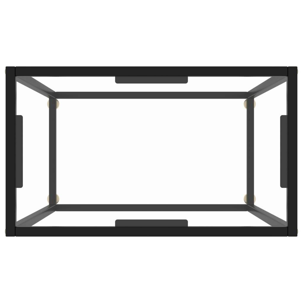 Konsolentisch Transparent 60x35x75 cm Hartglas-4