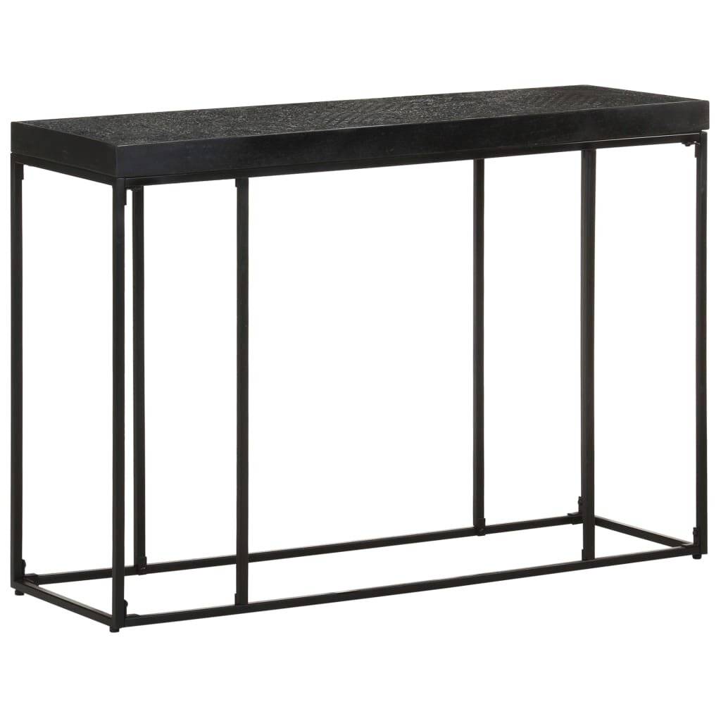 Symbolbild für Konsolentisch Schwarz 110x35x76 cm Massivholz Akazie und Mango