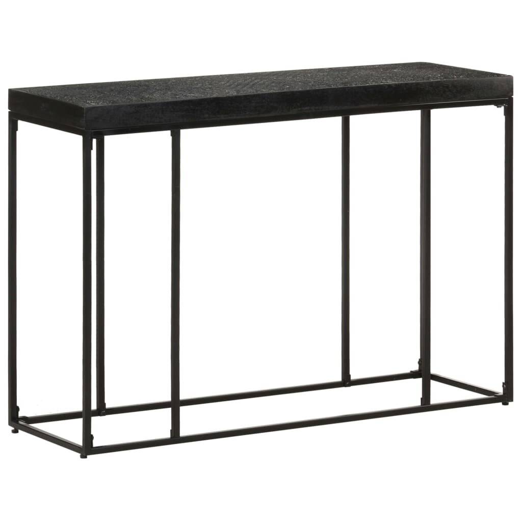 Symbolbild für Konsolentisch Schwarz 110x35x76 cm Massivholz Akazie und Mango