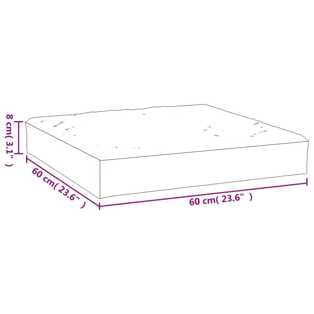 Palettenkissen Anthrazit 60x60x8 cm Oxford-Gewebe-5